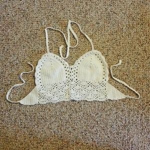 Crochet Lace Tie Bralette